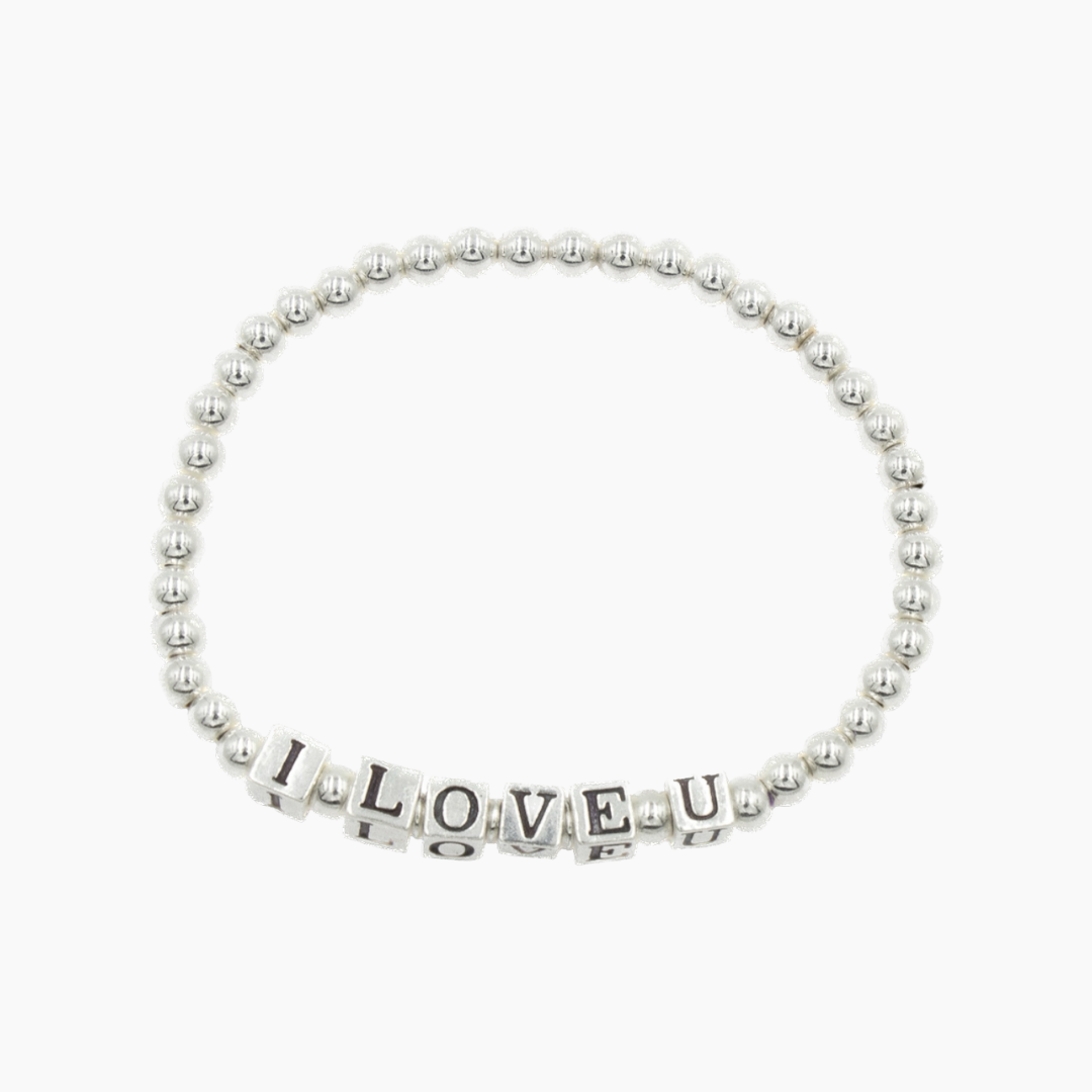 I Love U Stretch Bracelet