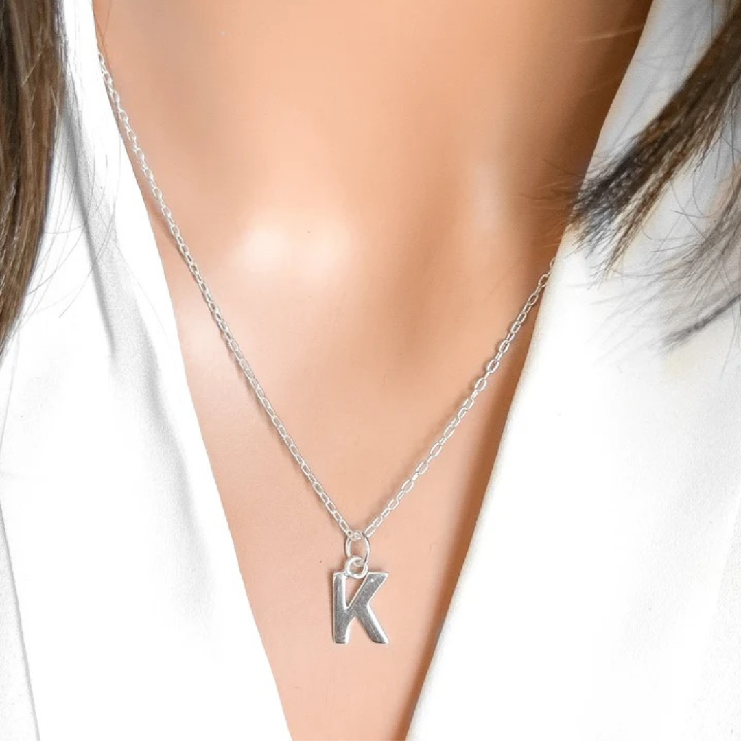 Initial Sterling Silver Necklace