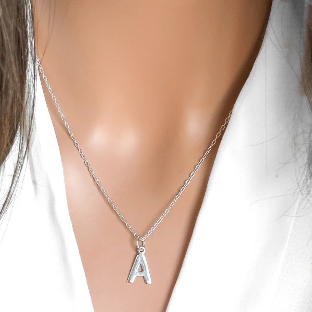 Initial Sterling Silver Necklace