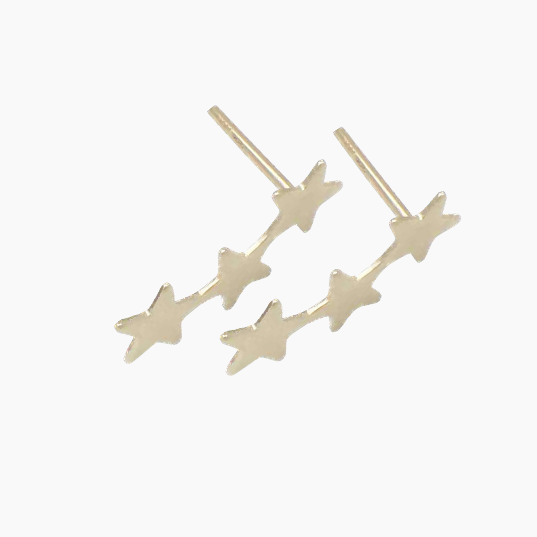 Cluster Star Earrings