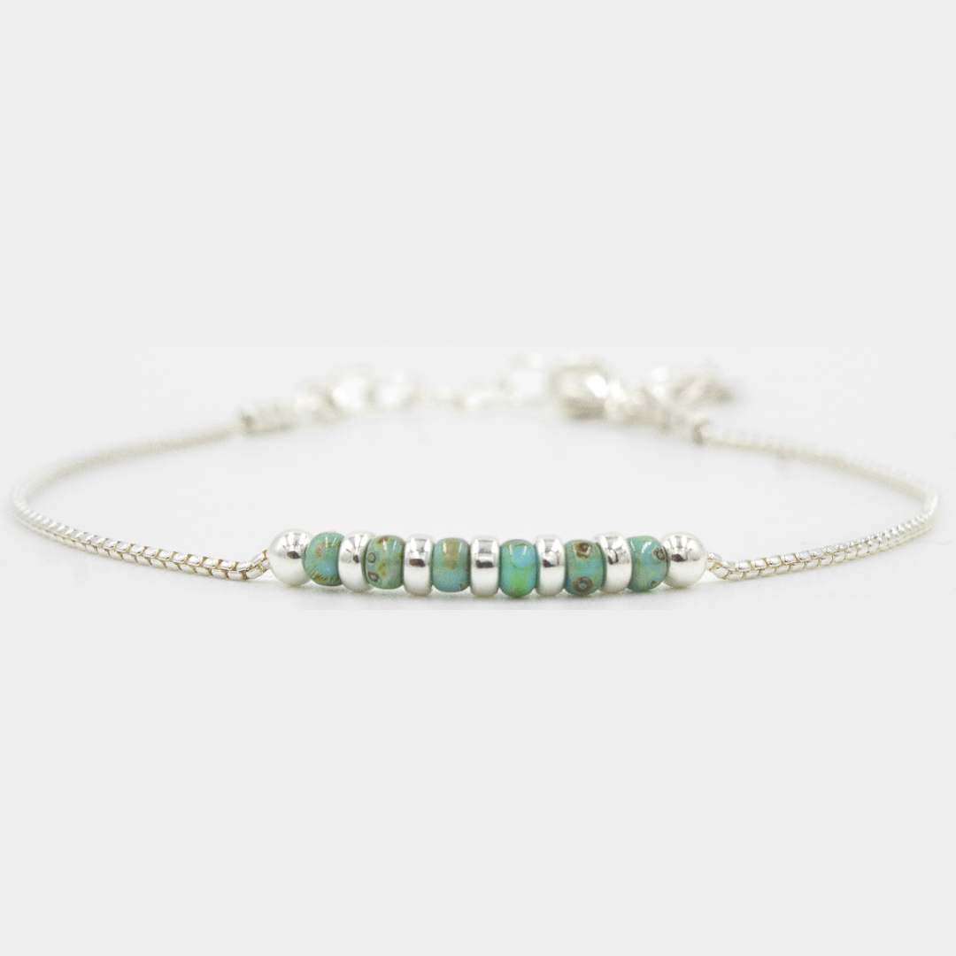 Thin Beaded Bracelet