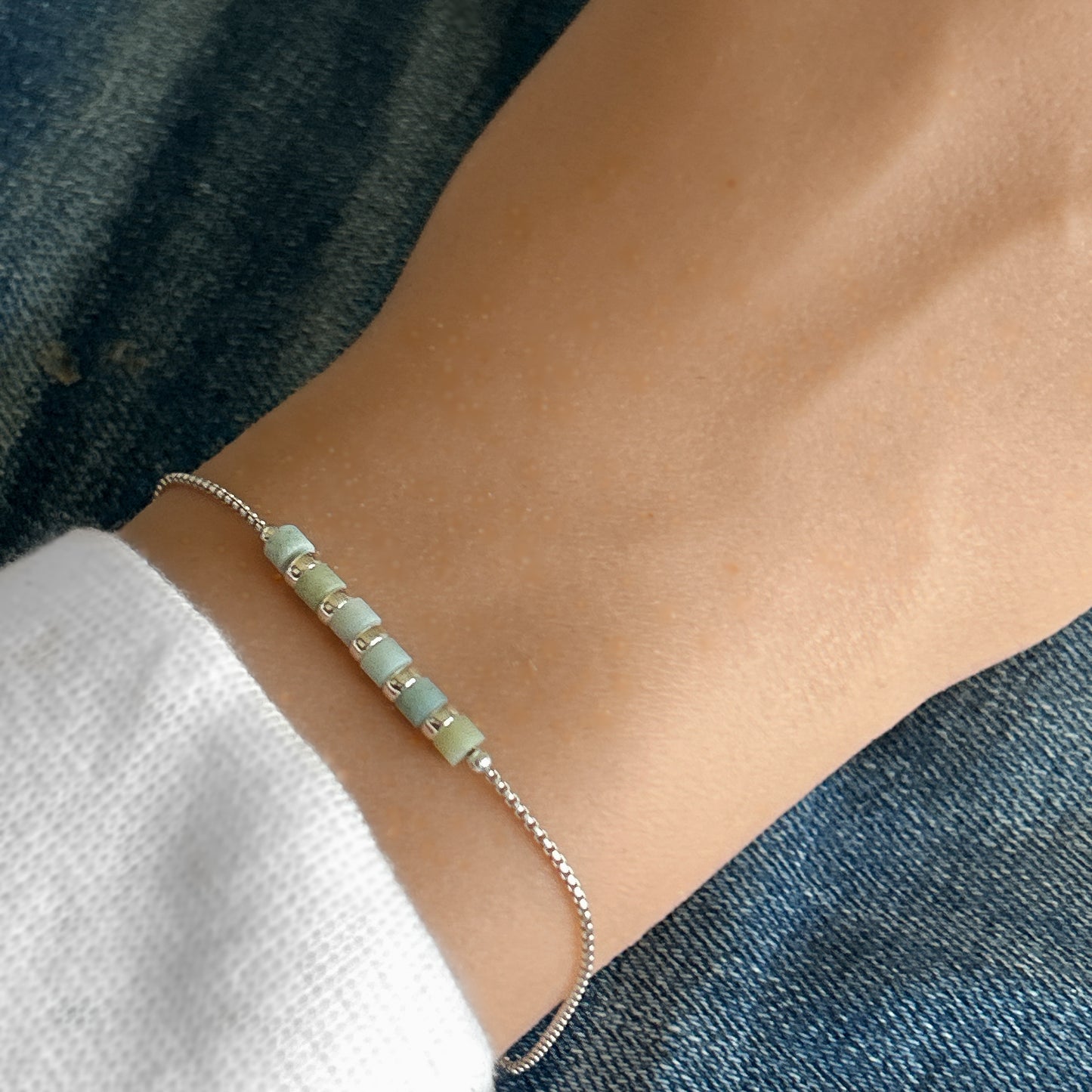 Gemstone Chain Bracelet