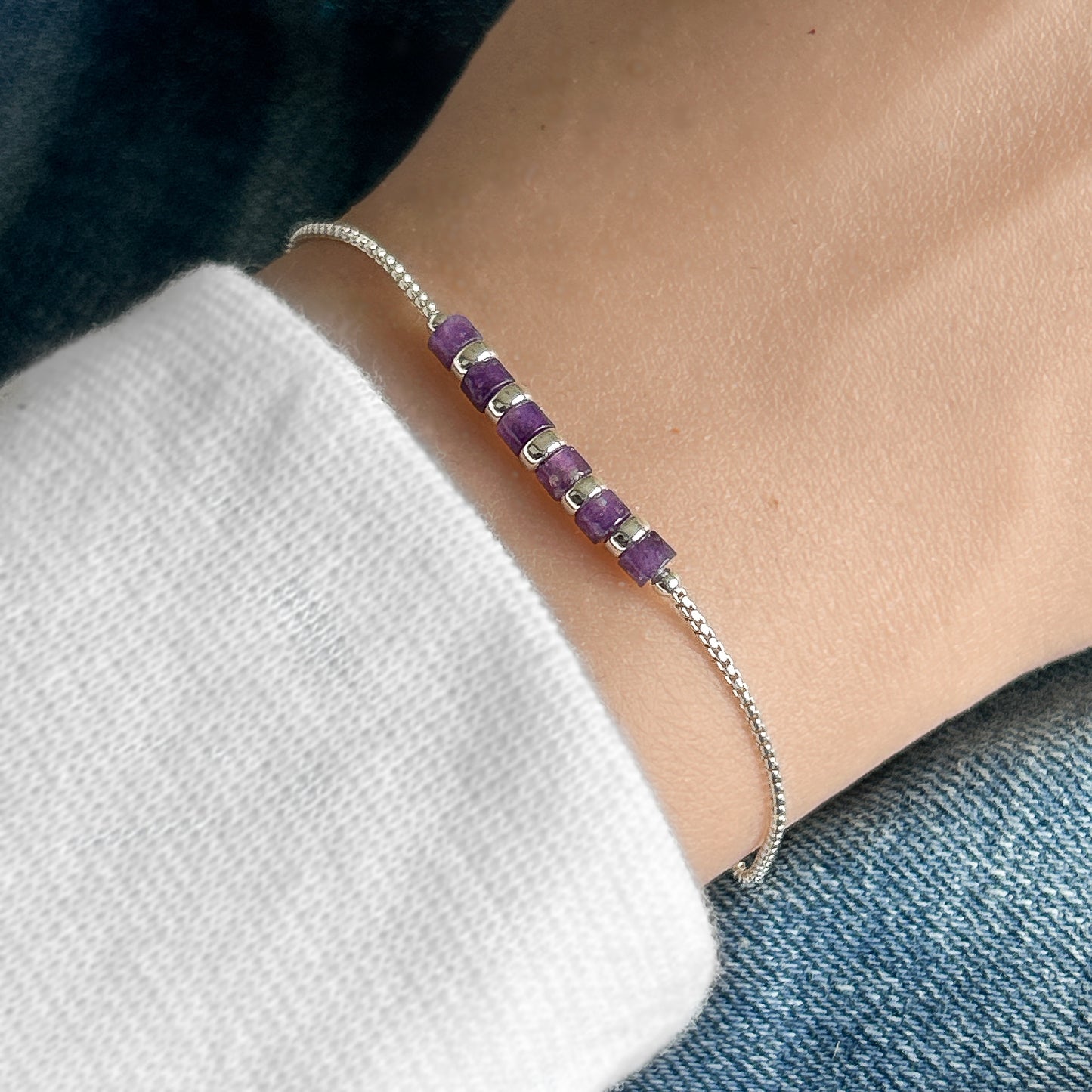 Gemstone Chain Bracelet
