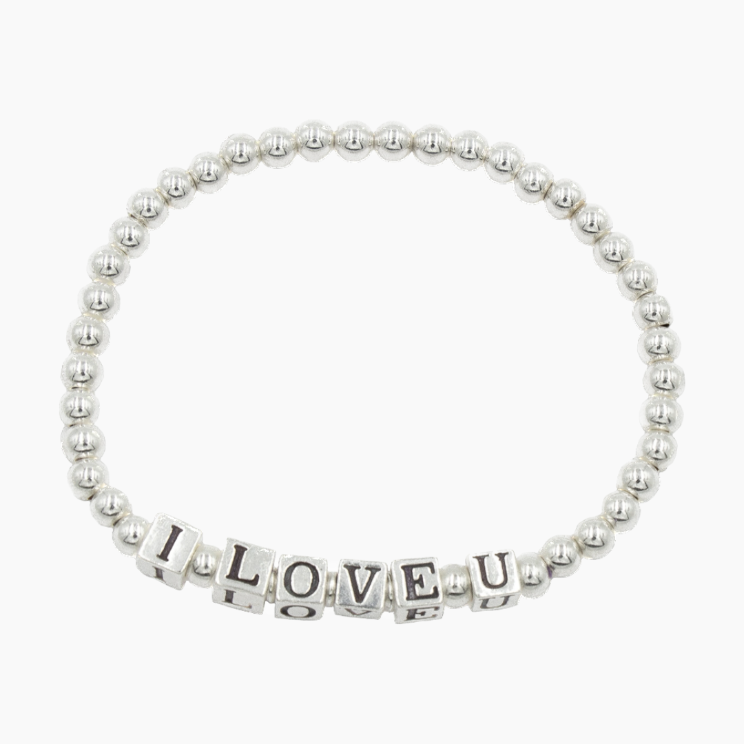 I Love U Stretch Bracelet