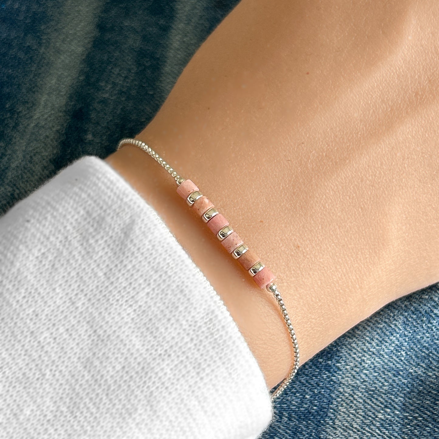 Gemstone Chain Bracelet