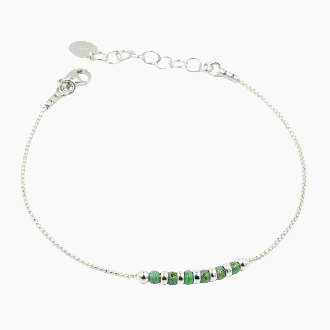 Thin Beaded Bracelet
