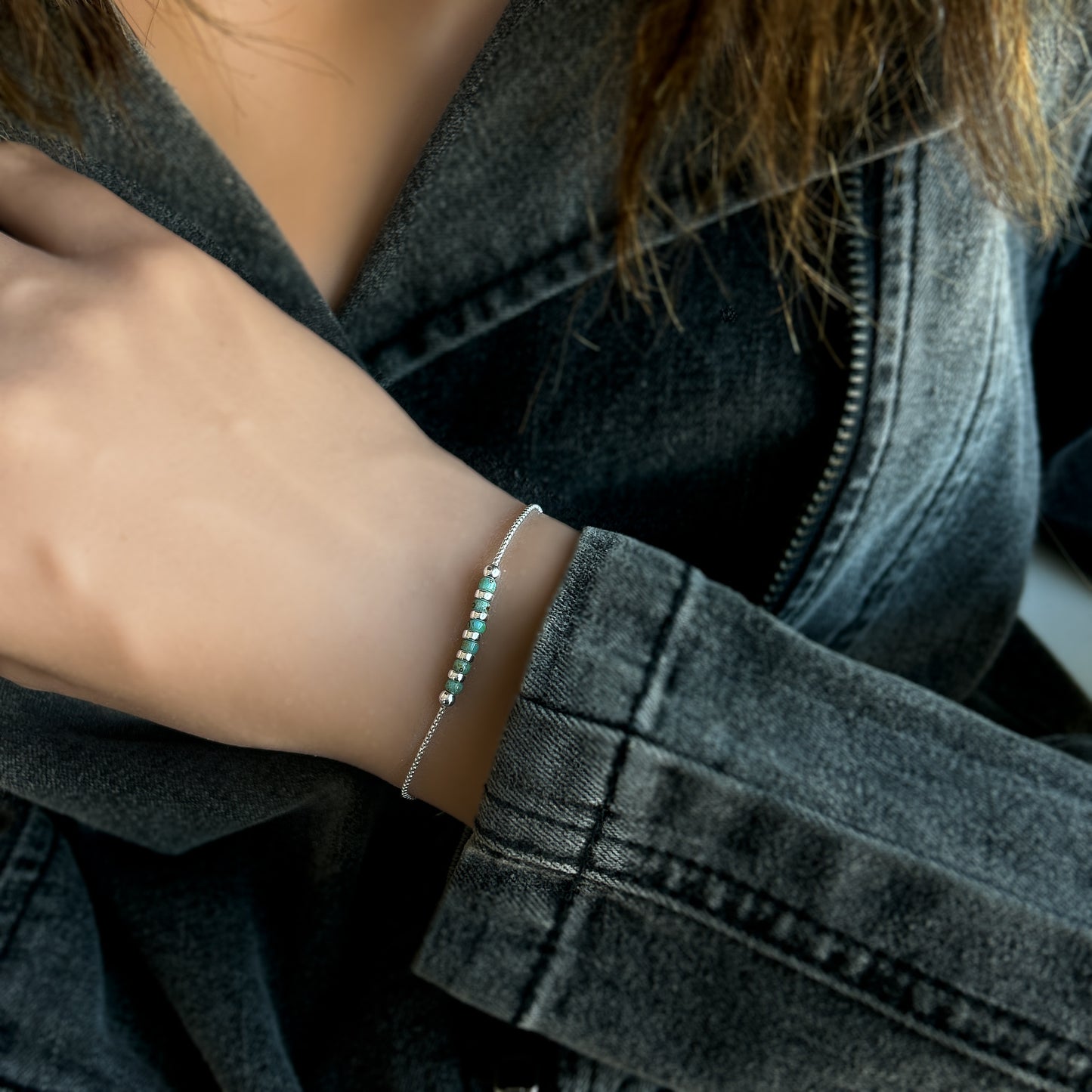 Thin Beaded Bracelet