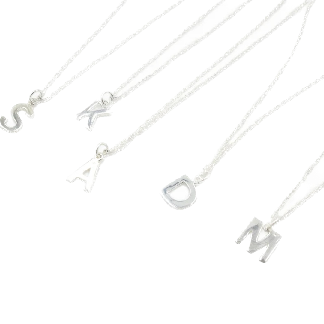 Initial Sterling Silver Necklace