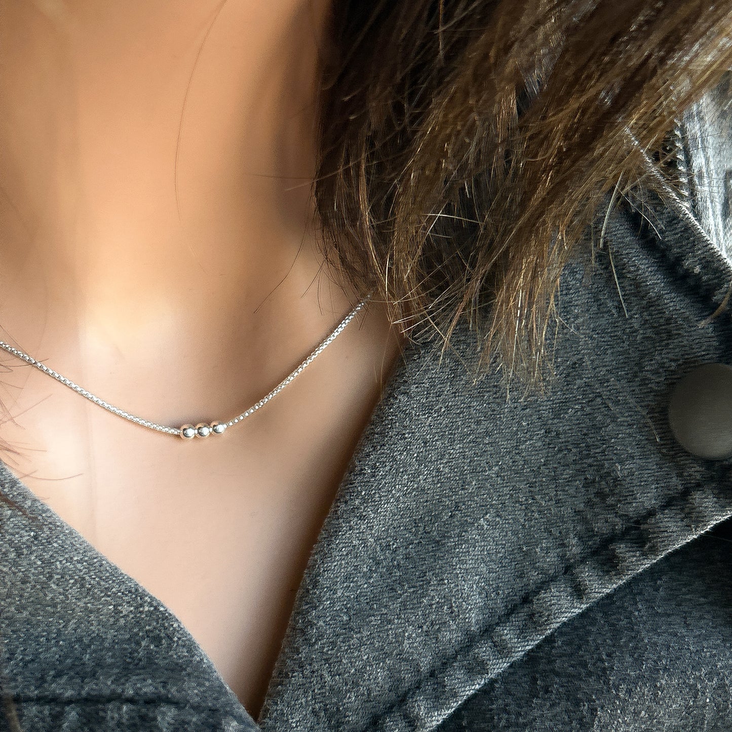 Triple Beads Necklace