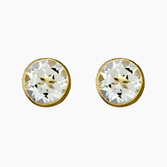 Zeina Topaz Stud Earrings