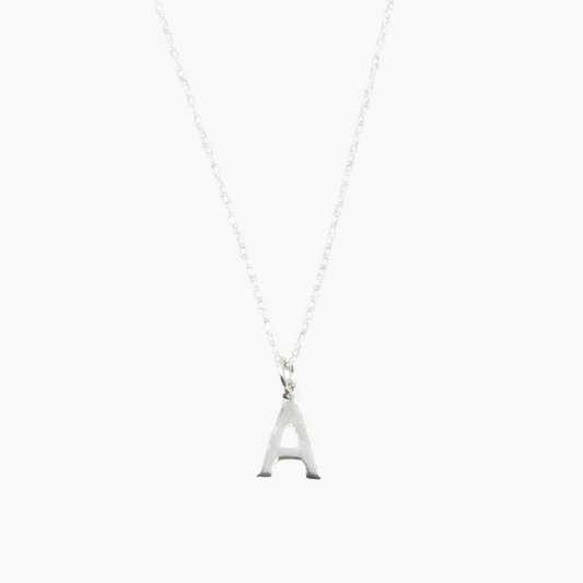 Initial Sterling Silver Necklace