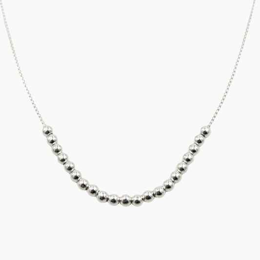 Sterling Silver Beads Necklace